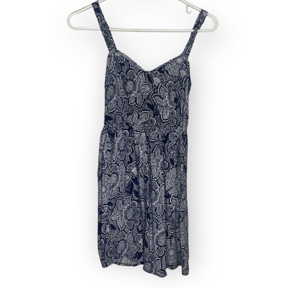 Forever 21navy white print summer  Dress size XS